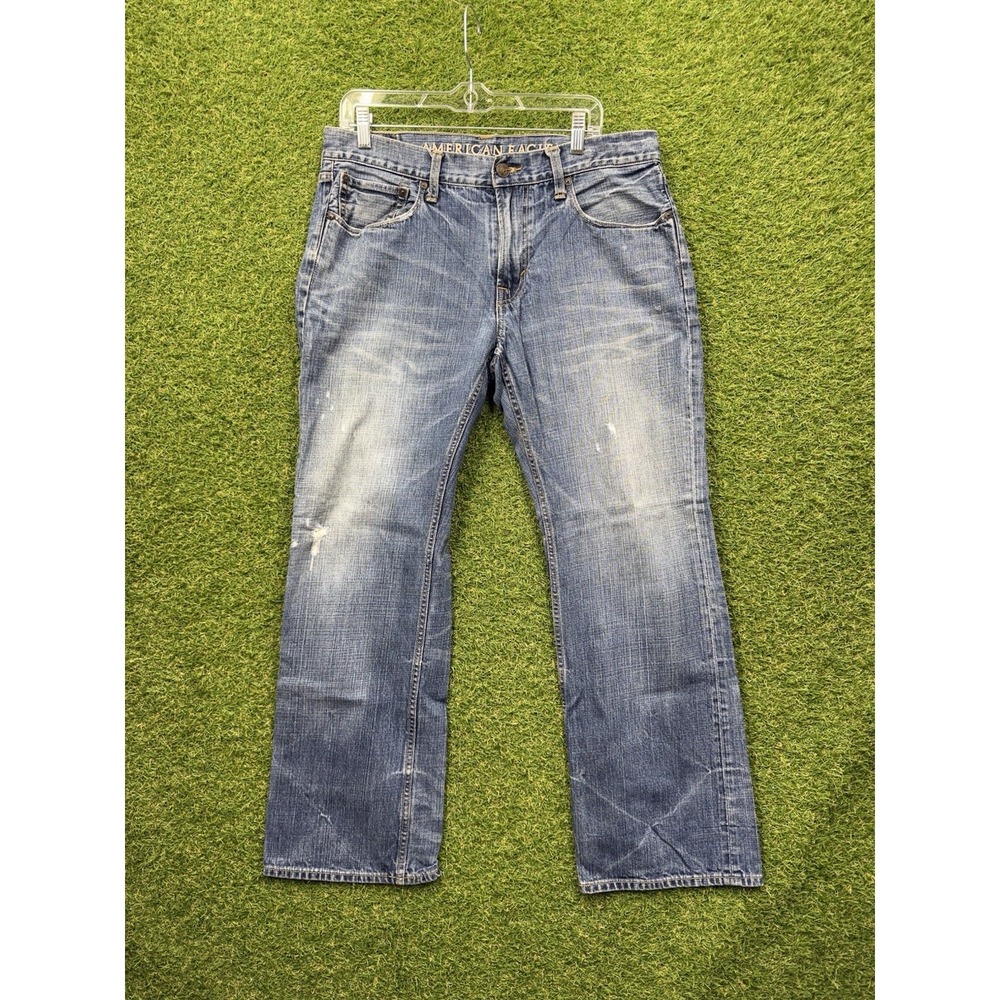 American Eagle Jeans Mens 34x32 Original Boot Cut Medium Wash Casual Workwear